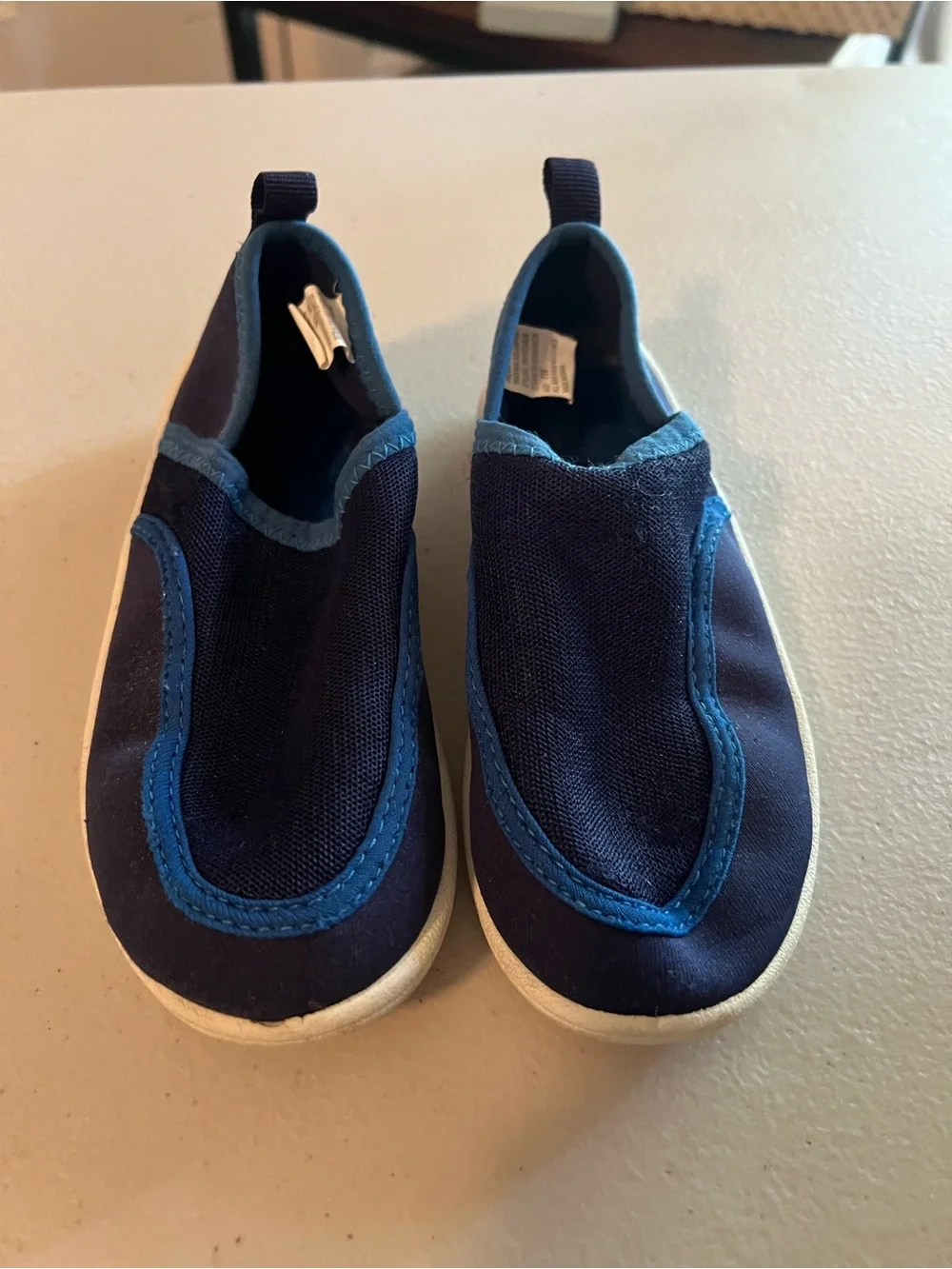 Kids Navy Blue Slip-On swim Shoes